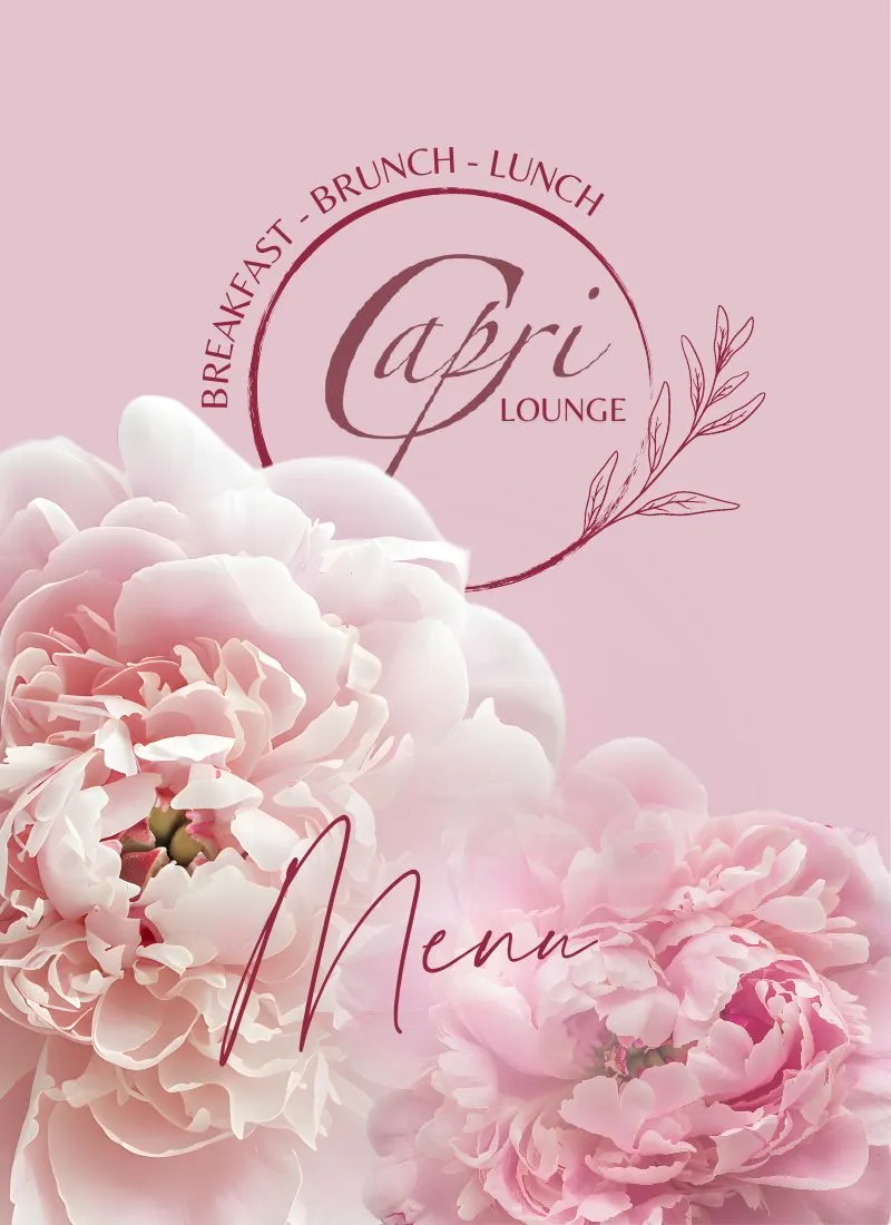 Cafe Capri Lounge main menu cover